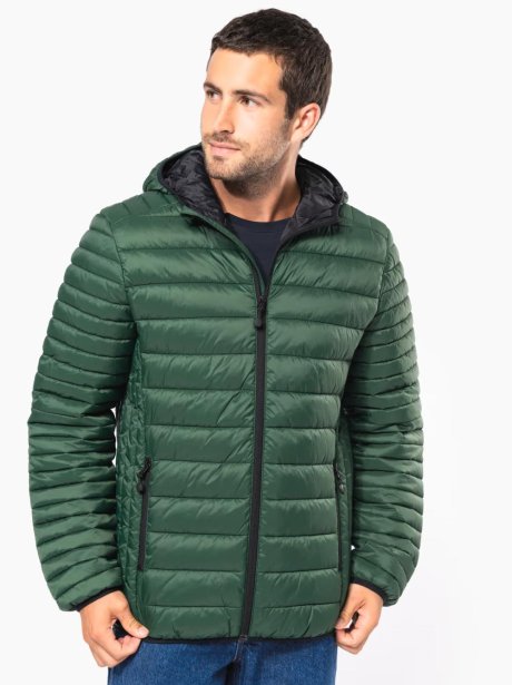 Kariban Men's Lightweight Hooded Down Jacket