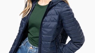 Kariban Ladie's Lightweight Hooded Down Jacket