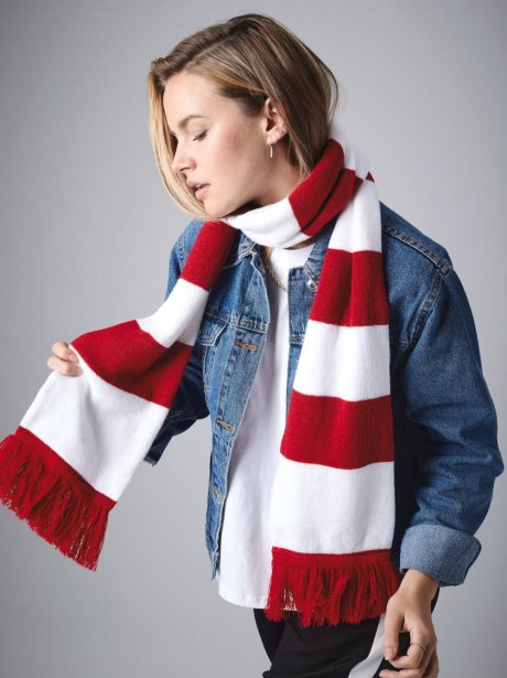 Beechfield Stadium Striped Scarf