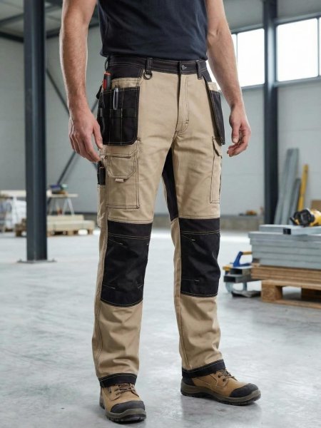 Velilla Two-Tone Multi-Pocket Reinforced Trousers