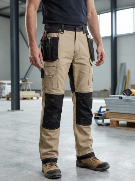 Pantalón Bicolor Multibolsillos con Refuerzos Velilla