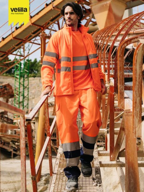 Pantalons multipoches haute visibilité bicolores Velilla