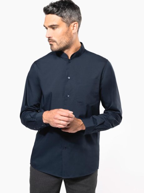 Kariban Men's Mandarin Collar Shirt