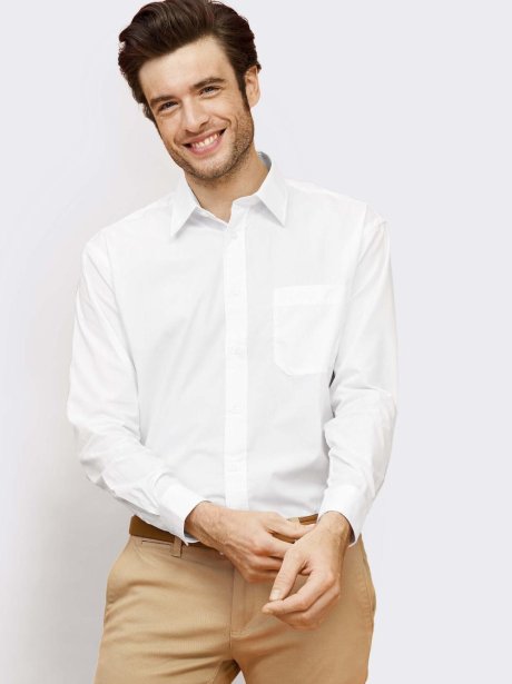 Sol's Baltimore Men's Long Sleeve Poplin Shirt