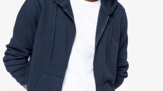 Camisola com Fecho e Capuz Ecológica de Adulto Native Spirit (350g)