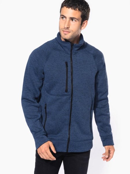 Kariban Men's full zip heather jacket