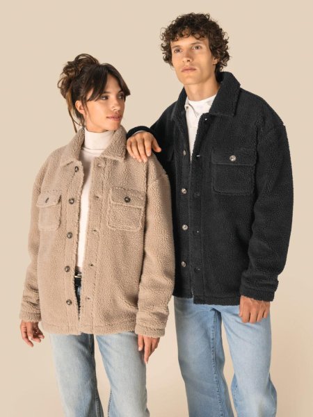 Casaco em Sherpa Unissexo com Ombros Descaídos Spasso (340g)