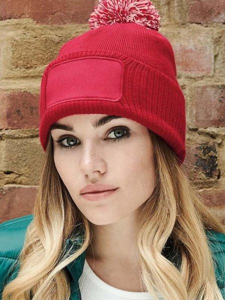 Gorro com Patch e Pompom Beechfield