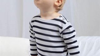 Longsleeve às Riscas Orgânica para Bebé BabyBugz