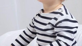 Longsleeve às Riscas Orgânica para Bebé BabyBugz