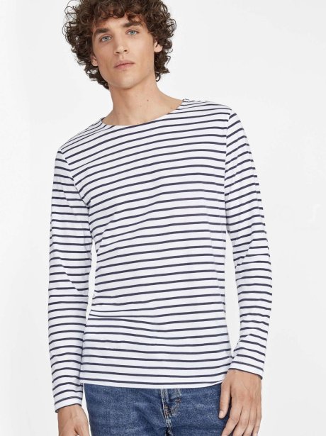 Sol's Marine Men's Long Sleeve Striped T-Shirt (150g)