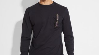 T-shirt à manches longues pour homme avec poche Roly Shiba (165g)