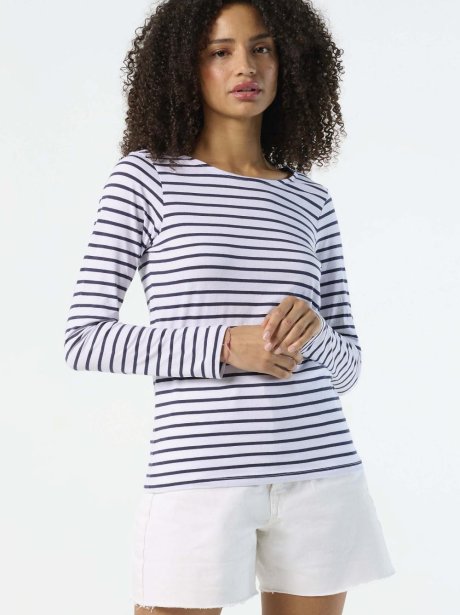 Sol's Marine Women's Striped Longsleeve (150g)