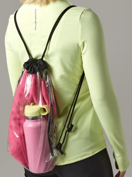 Mochila de Cordas Transparente Bagbase