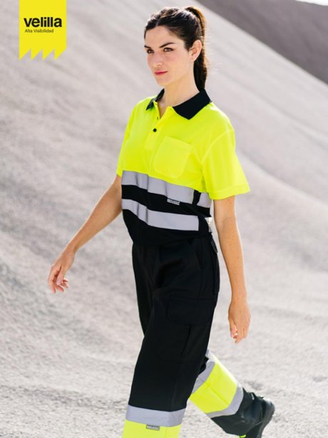 Velilla High Visibility Two-Tone Polo Shirt