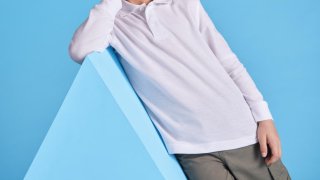 Polo Enfant à Manches Longues Roly Carpe (220g)