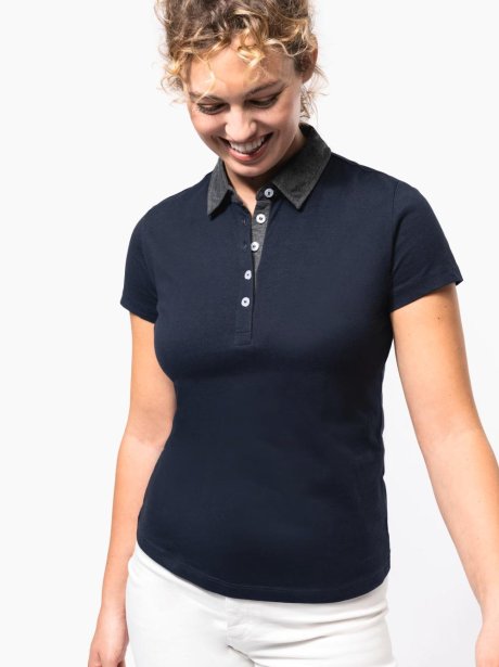 Pólo de Senhora Jersey Bicolor Kariban (180g)