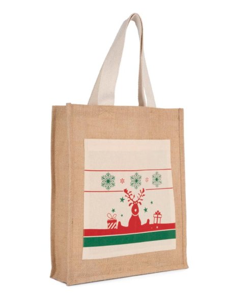 Kimood Christmas Motif Shopping Bag