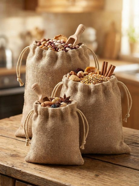 Impacto Jute Bag with Ties