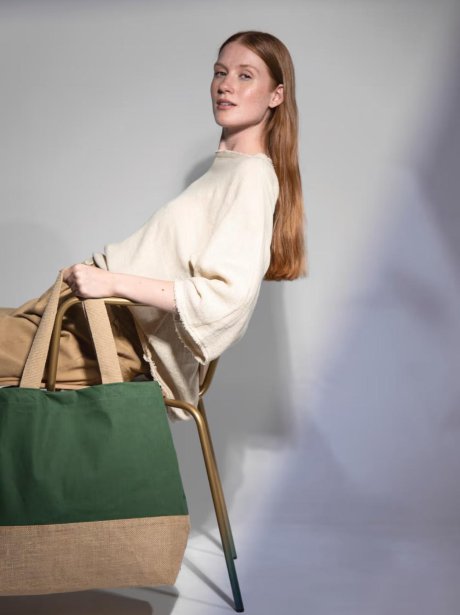 Kimood Canvas & Jute Shopper Bag (310g)