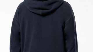 Oversize Hooded Sweatshirt in Recycled Polar