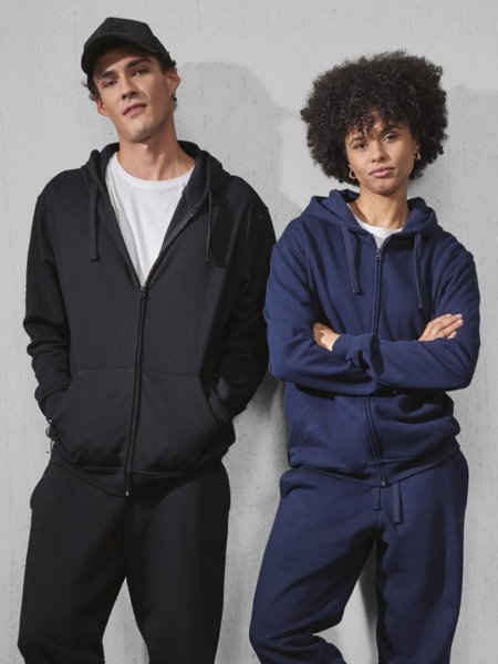 Sudadera con cremallera y Capucha ID.224 B&C (50/50)