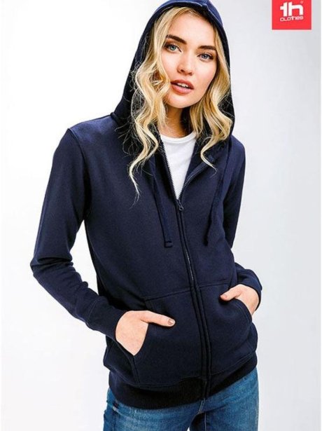 TH Clothes Amsterdam Women's Hooded Full Zipped Sweatshirt