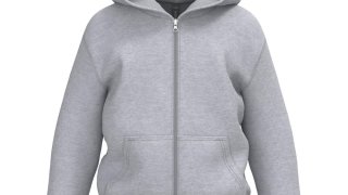 Sweatshirt de Criança Com Fecho e Capuz Kariban (280g)