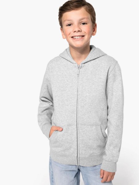 Sudadera Infantil con Cremallera y Capucha Kariban (280g)