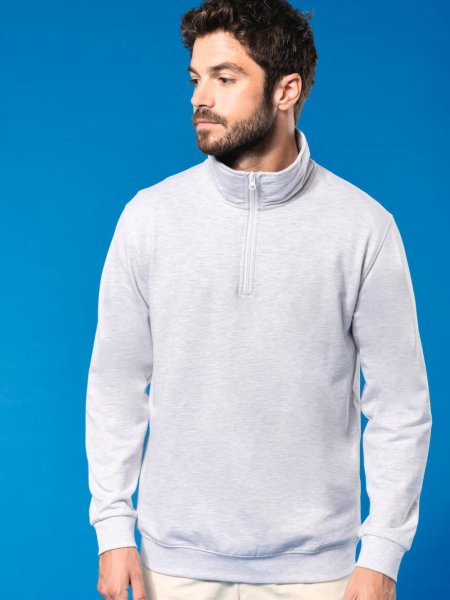 Kariban Zipped Neck Sweatshirt