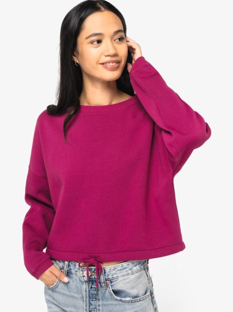 Sweatshirt de Senhora Oversize Crop Native Spirit (280g)