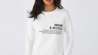 B&C Organic Women's French Terry Crewneck (80/20)