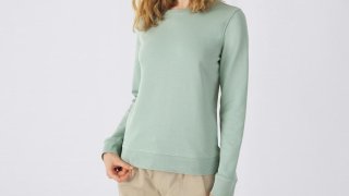 B&C Organic Women's French Terry Crewneck (80/20)