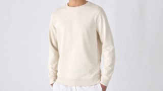Sudadera sin Capucha French Terry Orgánica B&C (80/20)