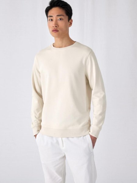 Sweatshirt sem Capuz French Terry Orgânica B&C (80/20)