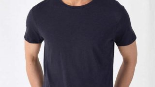 T-Shirt B&C Orgânica Homem Slub (120g)