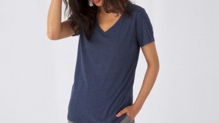 T-shirt Triblend pour Femme avec col en V B&C (130g)