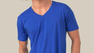 T-Shirt de Homem com Gola em V JHK (160g)