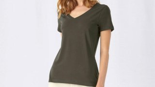 B&C Eco Friendly Women's V-Neck T-Shirt (140g)