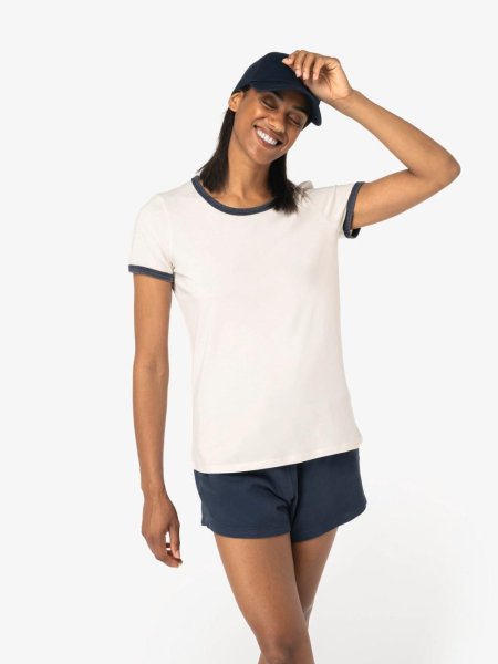 Native Spirit Women’s Eco-Friendly Ringer T-Shirt with Contrast (180g)
