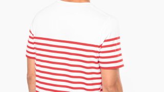 T-Shirt Estilo Marinheiro em Algodão Biológico Kariban (160g)