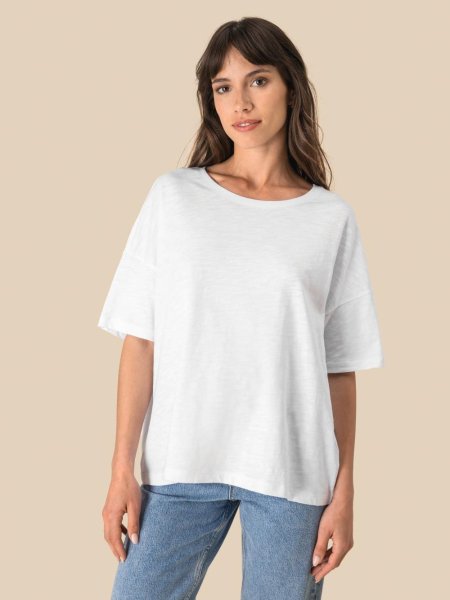 T-Shirt Oversize Femme "Slub" Spasso (160g)