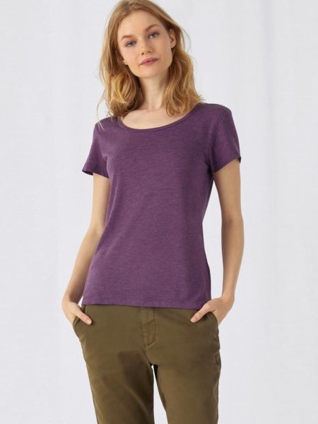 T-Shirt Triblend para Senhora B&C (130g)